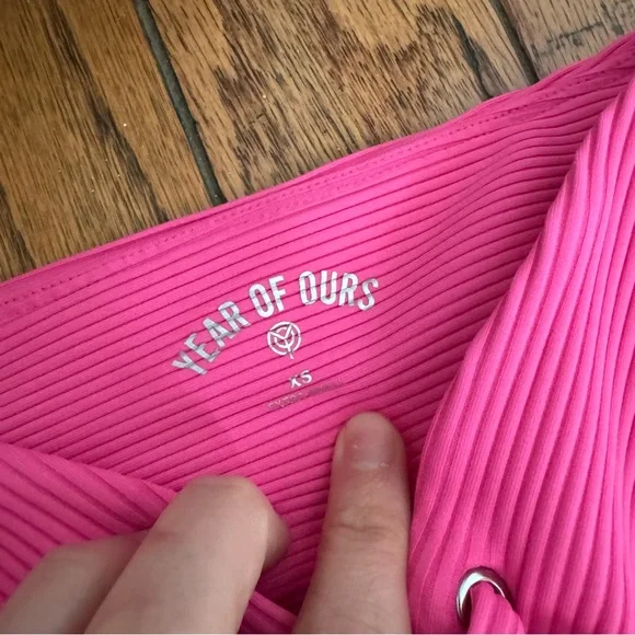 Year of Ours Ribbed Football Leggings Tie Waist - Picture 8 of 8